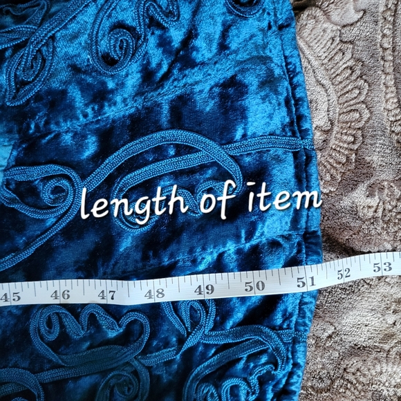 *SOLD* The Pyramid Collection Blue Maxi Dress Boho Embroidered 2X - Picture 9 of 14
